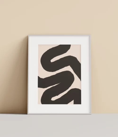 Abstract swirl lines - Printable