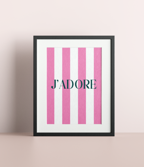J'adore - Printable wall art
