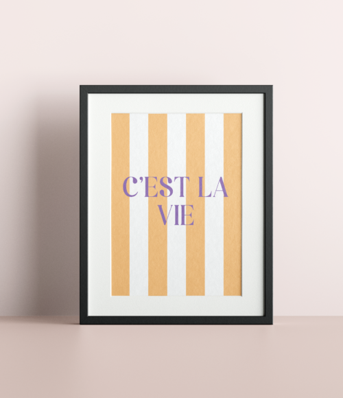 C'est la Vie - Printable wall art