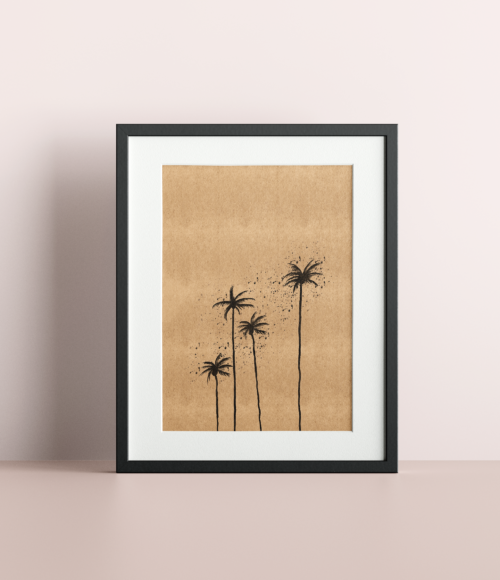 Minimalist Palm Trees - Printable Wall ARt