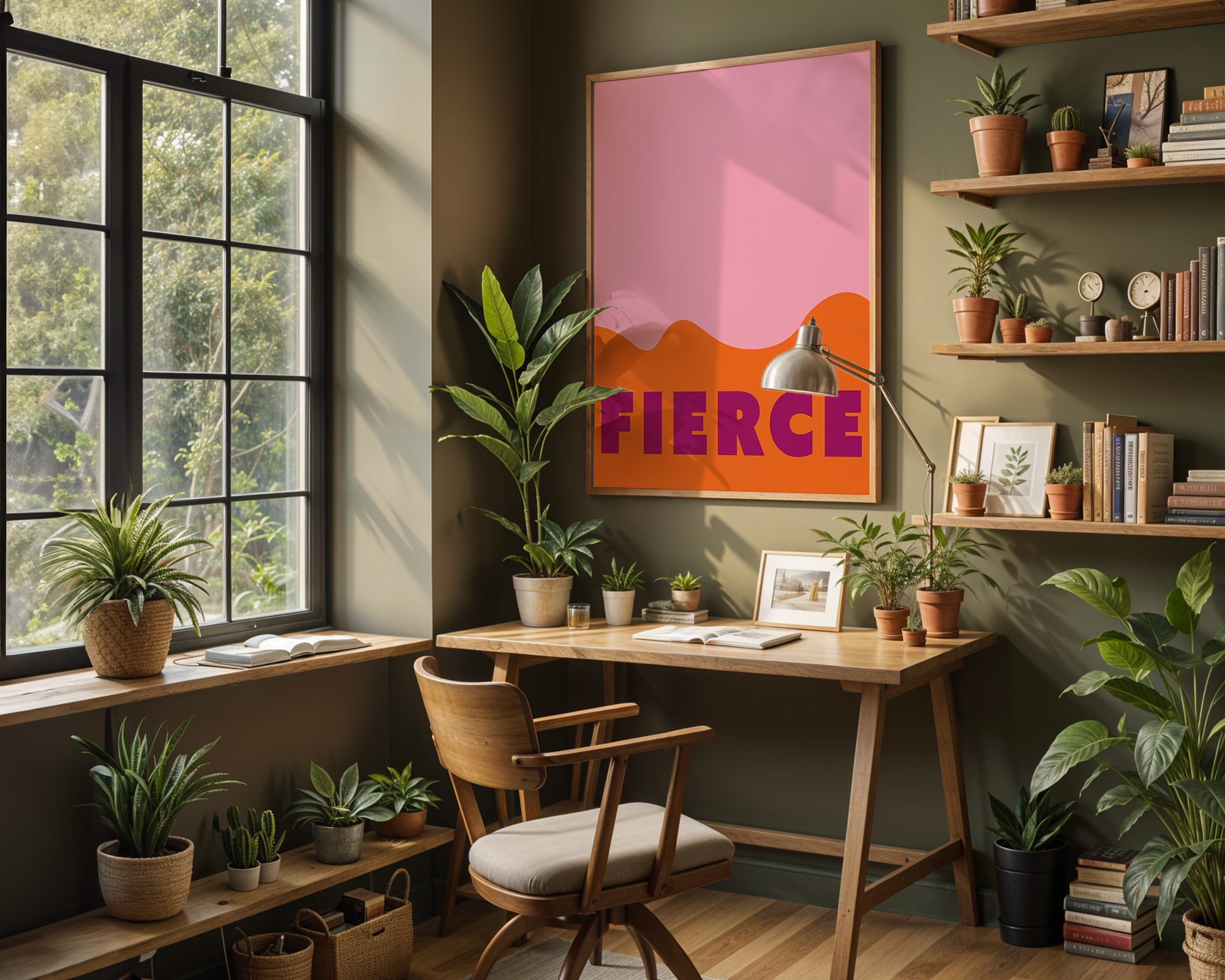 Fierce quote print - Printable wall art - Atelier of Pixels