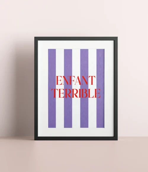 Enfant terrible - Printable